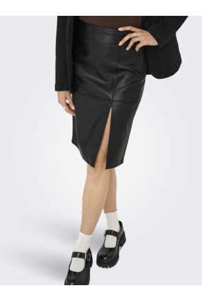 ONLOLINE FAUX LEATHER SKIRT OTW NOOS