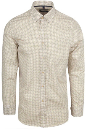 Suitable Overhemd Print Beige