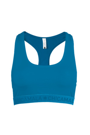 Dames 1-pack racer back effen Green