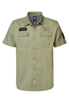 Herenoverhemd Korte Mouw Uni