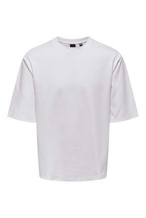 Relaxed Fit O-hals T-shirt met korte mouwen in relaxte pasvorm voor heren Heren