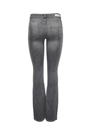 Flared Fit Jeans met hoge taille met wijd uitlopende pasvorm en ritssluiting