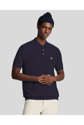 Linen Blend Knitted Polo