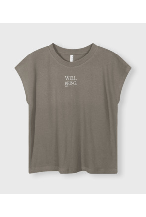 10DAYS Dames korte mouw linnen t-shirt