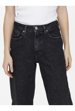 Wide Leg Fit Jeans met wijde pasvorm en hoge taille en achterzakken