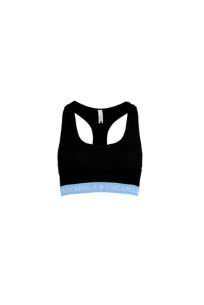 Dames racerback 1-pack Effen Black