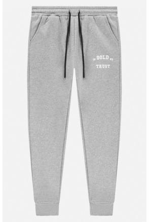 De Out Pants Grijs Melange Unisex