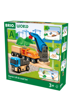 BRIO World Set voor beginners heffen en laden