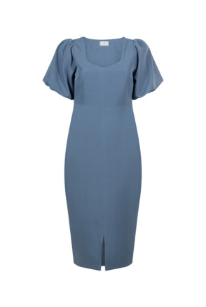 Aaiko Dames jurk blauw iris elastaan