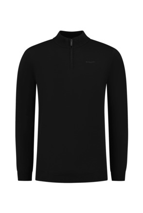 Originele Half Zip Gebreid 100% Katoen Mannen