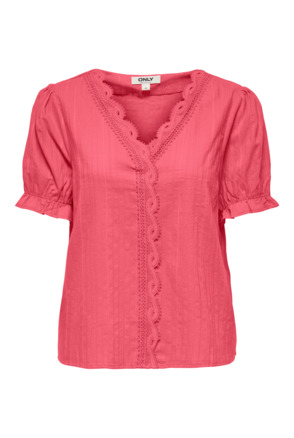 ONLERIKA SS V-NECK TOP WVN CS