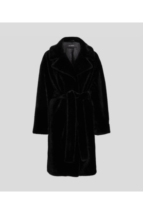 FAUX MINK LONG COAT