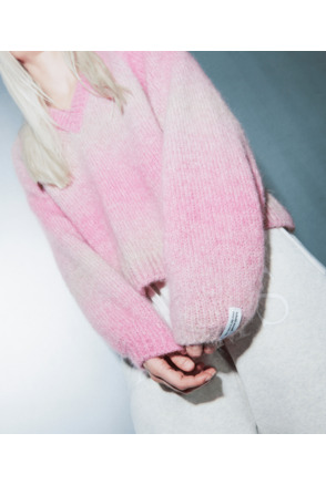 10DAYS Dames V-hals trui gradient alpaca knit