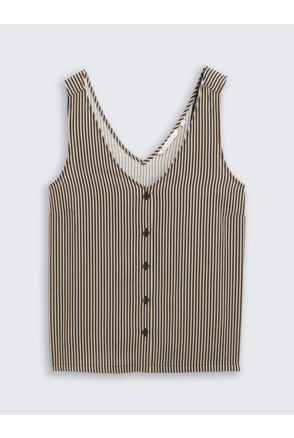 Top met knoopsluiting