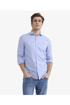 Stripe Shirt 100% Cotton Heren