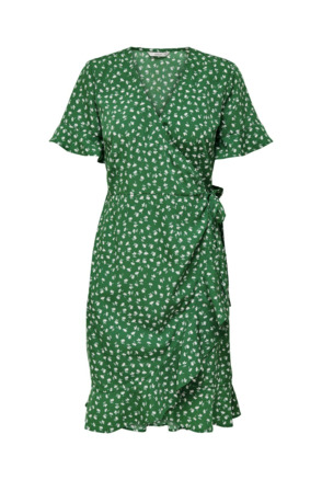 Regular Fit V-Neck Short Sleeves (S/S) Wikkel jurk