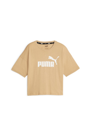 ESS Cropped Logo Tee Sand Dune