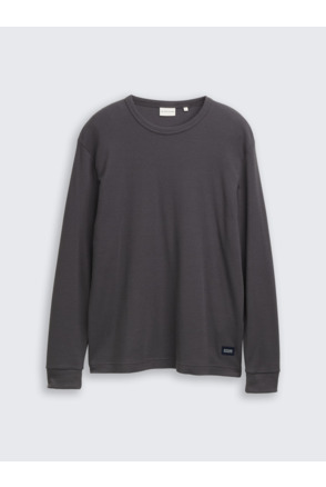 Shirt met lange, gladde textuur