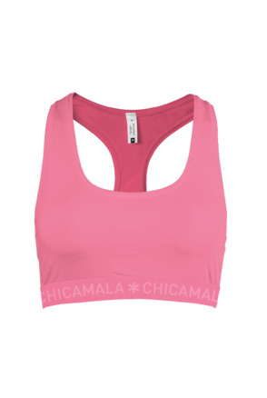 Dames racerback 1-pack Effen Pink