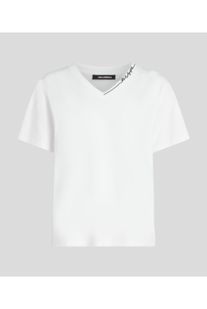 LINE SIGNATURE V-NECK T-SHIRT