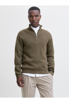 JPRBLAMILANO STITCH KNIT HALF ZIP S