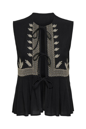 Regular Fit O-Neck 2/4 Sleeves (2/4) Top met O-hals en normale pasvorm voor de zomerzon