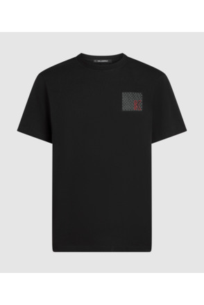 K LOGO WOVEN LABEL T-SHIRT