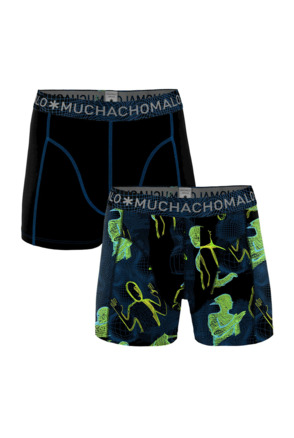 Heren 2-pack shorts Off the grid Print/Black