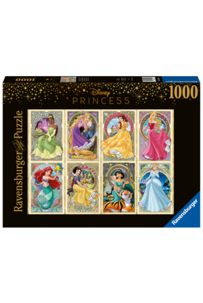 Ravensburger puzzel Disney Art Nouveau Prinsessen - Legpuzzel - 1000 stukjes