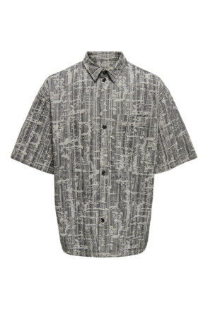 Relaxed Fit Shirt Kraag Korte Mouwen (K/M) Heren