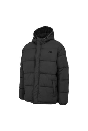 New Balance Heren Gewatteerde Jas Zwart