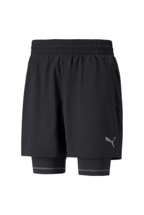 RUN GRAPHIC 2IN1 5" SHORT M Puma Black-