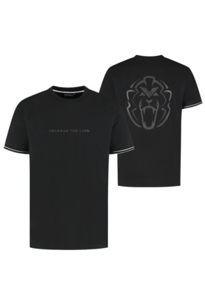 T-shirt - Zwart - Unleash The Lion