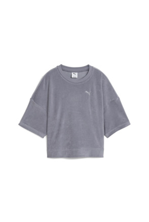 Toweling Cat Cropped Tee