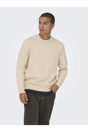 Relaxed Fit Crew Neck Lange Mouwen (L/M) Heren