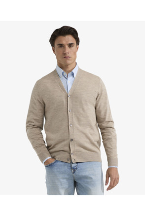 Fine Merino Classic Cardigan 100% Merino Wool Heren