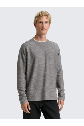 Shirt met lange mouwen en textuur