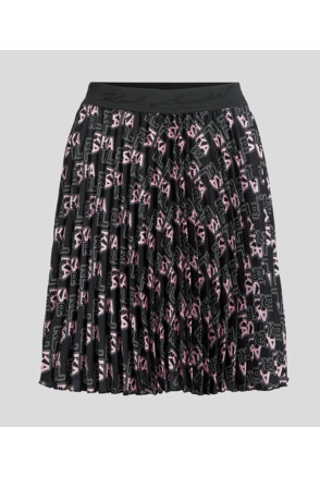 VARSITY AOP PLEATED SHRT SKIRT