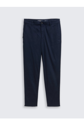Regular fit chino broek met structuur