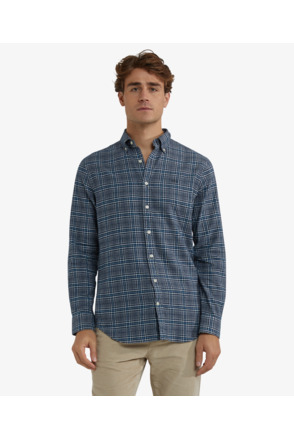 Flannel Twill Check Shirt 100% Cotton Heren