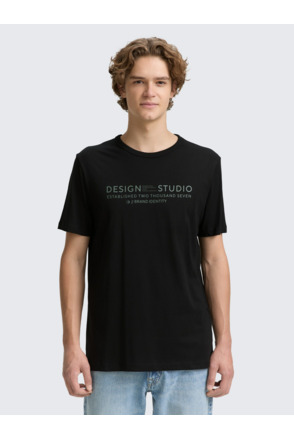 Basic T-shirt met logoprint