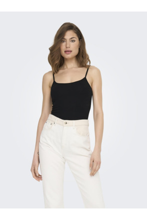 Regular Fit U-Neck Sleeveless (S/L) Regular fit tanktop met knoopsluiting