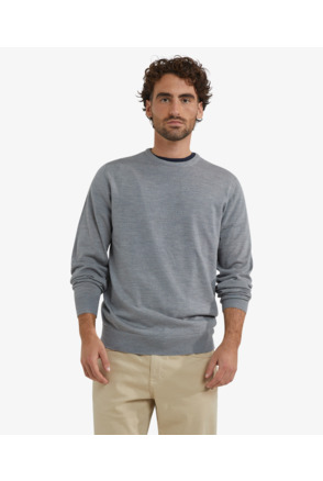 Fine Merino C-Neck Sweater 100% Extra Fine Merinowol Heren
