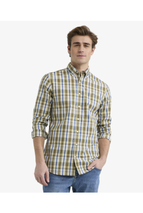 Summer Check Shirt 100% Cotton Heren