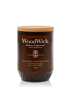 WoodWick ReNew Tomato Leaf & Basil Large Candle