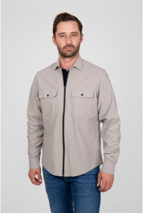 Suitable Jacket Shirt Beige