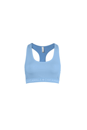 Dames racerback 1-pack Effen Blue