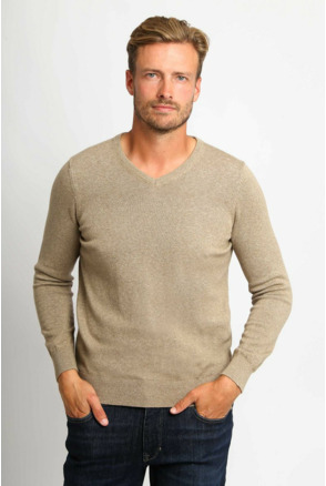 Suitable Respect Vinir Pullover Melange Sand