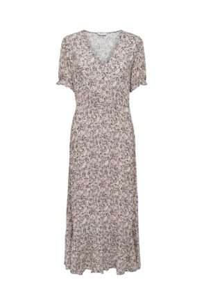 Regular Fit O-Neck Short Sleeves (S/S) Maxi Jurk