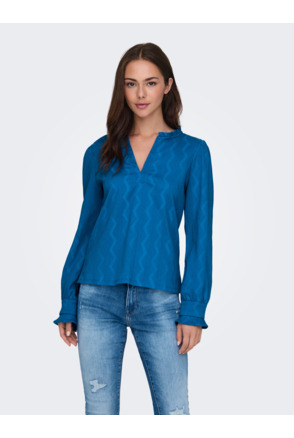 ONLDIA L/S V-NECK COLLAR TOP CS JRS